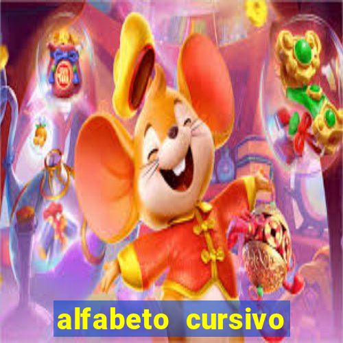 alfabeto cursivo para treinar caligrafia